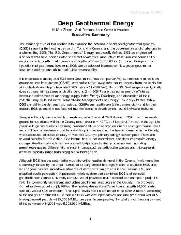 (PDF) Deep Geothermal Energy