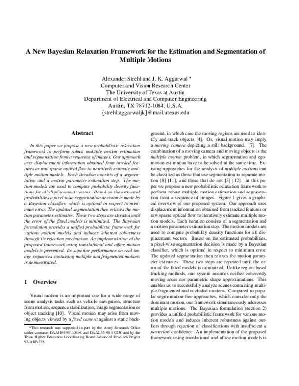(PDF) A new Bayesian relaxation framework for the estimation and ...