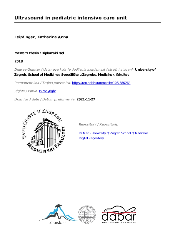 (PDF) Ultrasound in pediatric intensive care unit