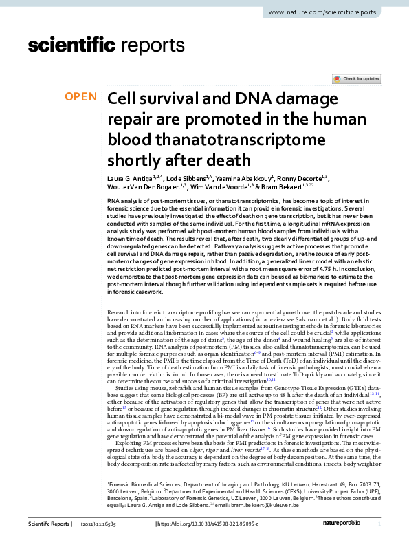 (PDF) Cell survival and DNA damage repair are promoted in the human ...