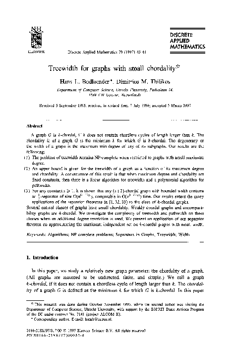 (PDF) Treewidth in Small Chordal Graphs