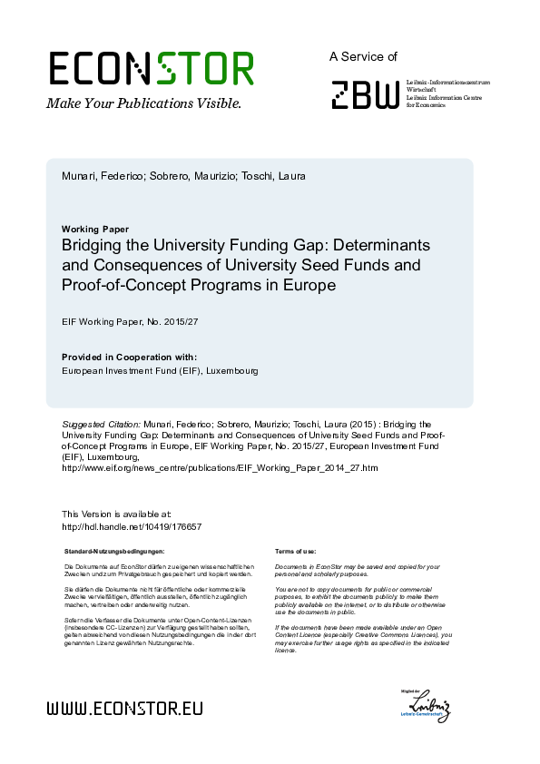 (PDF) Bridging the University Funding Gap: Determinants and ...