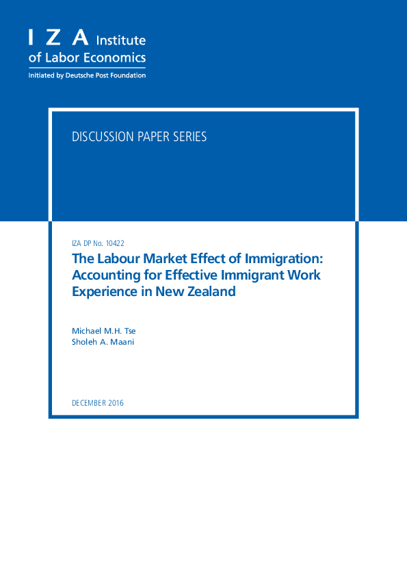 (PDF) The Labour Market Effect of Immigration: Accounting for Effective ...