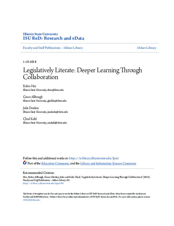  PDF Legislatively Literate Deeper Learning Through Collaboration 