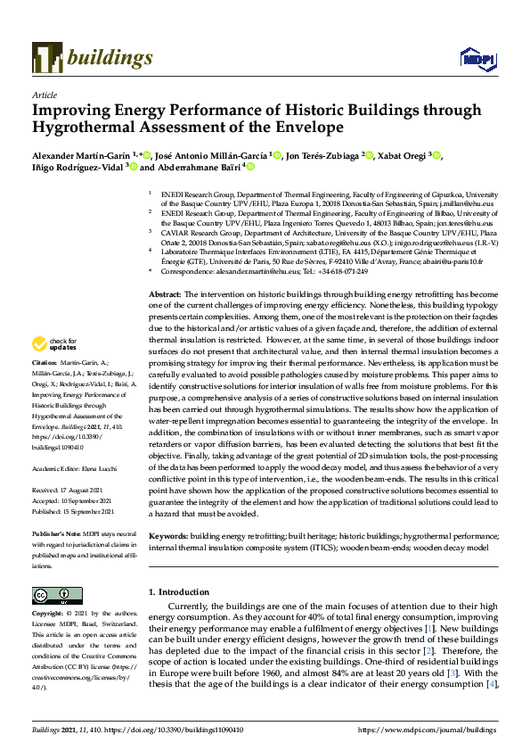 (PDF) Improving Energy Performance of Historic Buildings through ...