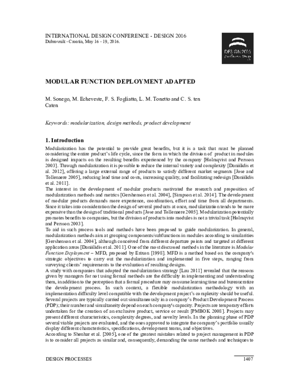 (PDF) Modular Function Deployment Adapted