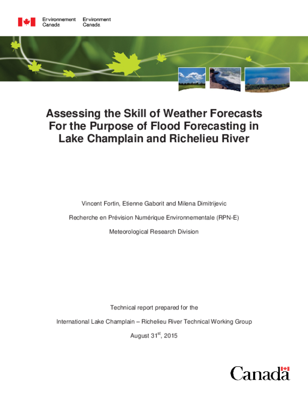 (PDF) Assessing the Skill of Weather Forecasts For the Purpose of Flood