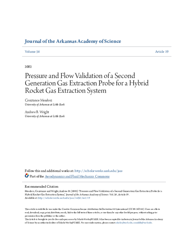 (PDF) Pressure and Flow Validation of a Second Generation Gas ...