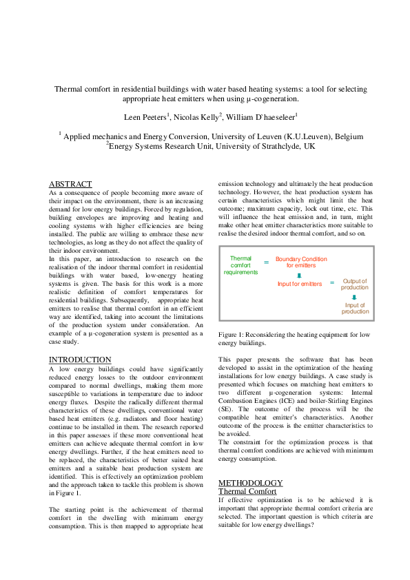(PDF) Thermal comfort in residential buildings with water based heating ...