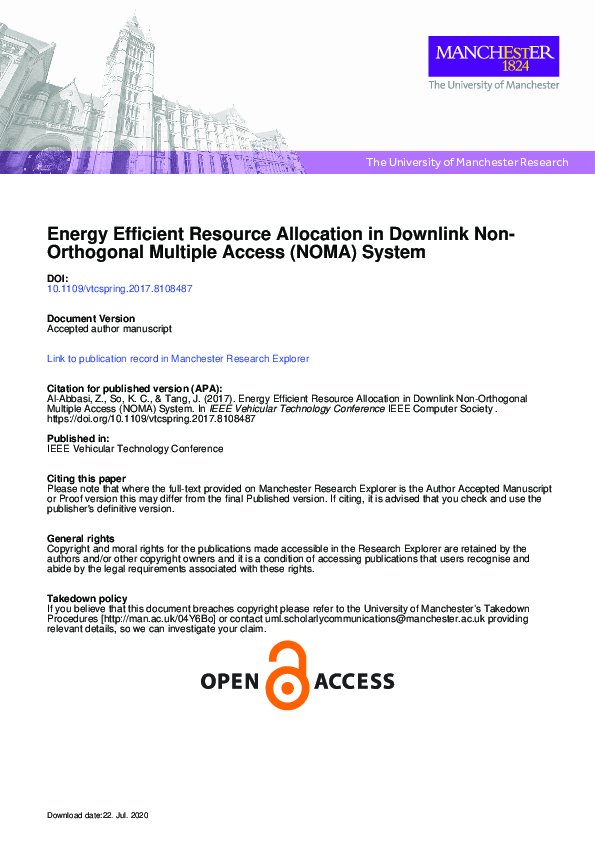 (PDF) Energy Efficient Resource Allocation in Downlink Non-Orthogonal ...