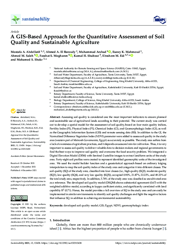(PDF) A GIS-Based Approach for the Quantitative Assessment of Soil ...