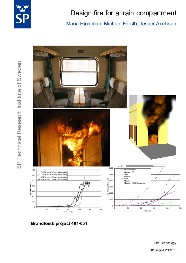(PDF) Design fire for a train compartment