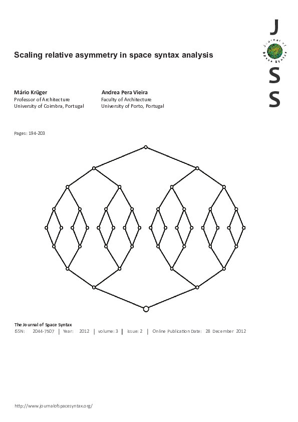 (PDF) Scaling relative asymmetry in space syntax analysis