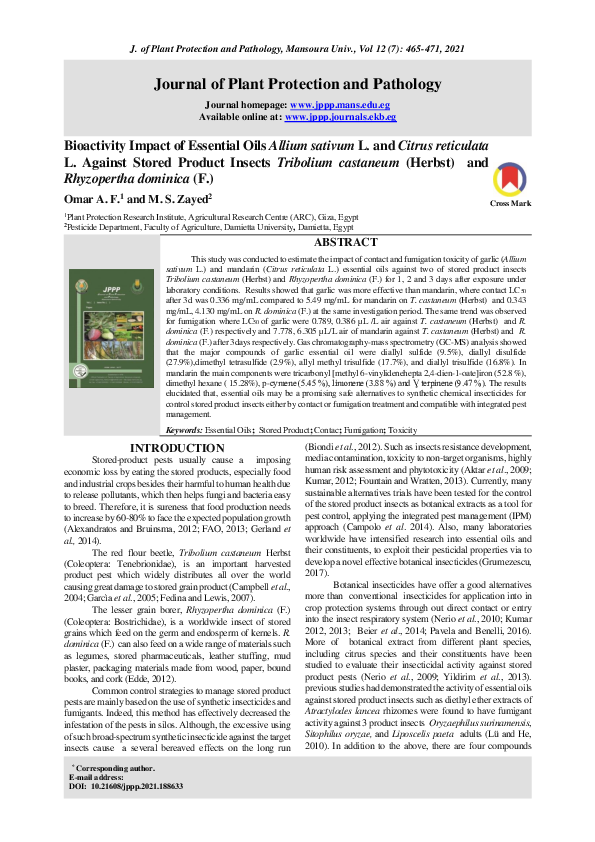 (PDF) Journal of Plant Protection and Pathology Ahmed Fayez Academia.edu