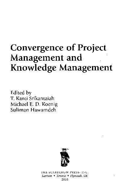 (PDF) Convergence of Project Management and Knowledge Management
