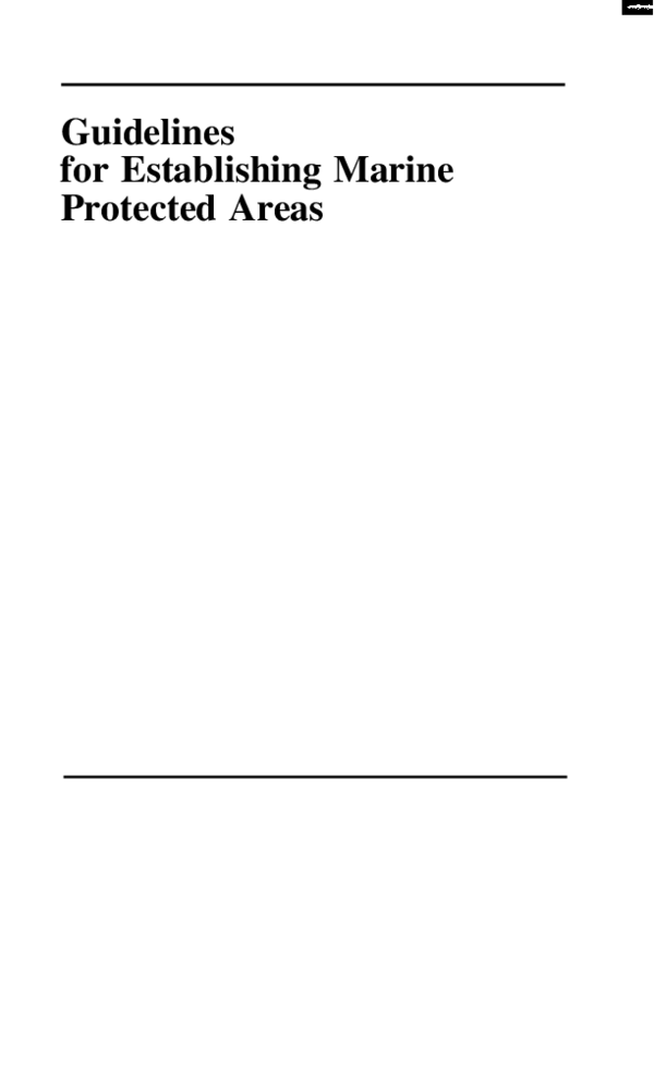 (PDF) Guidelines for Establishing Marine Protected Areas