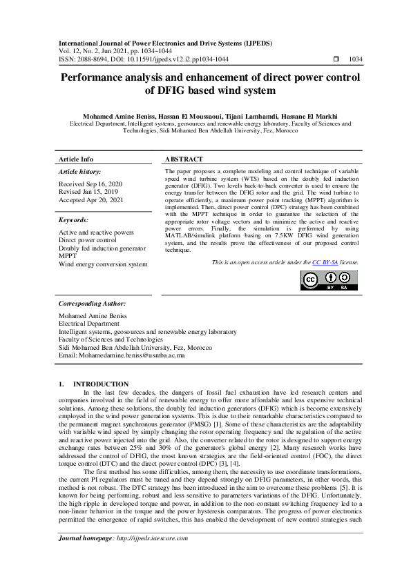 (PDF) Performance analysis and enhancement of direct power control of ...