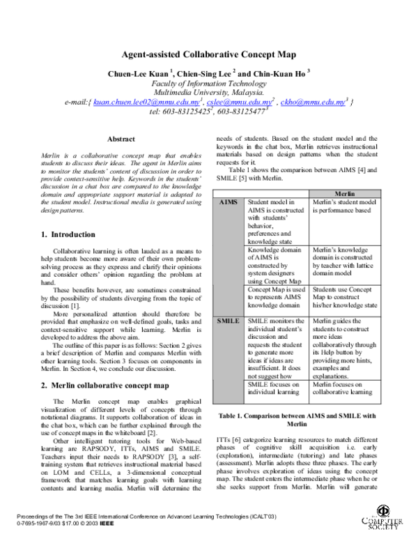 (PDF) Agent-assisted collaborative concept map
