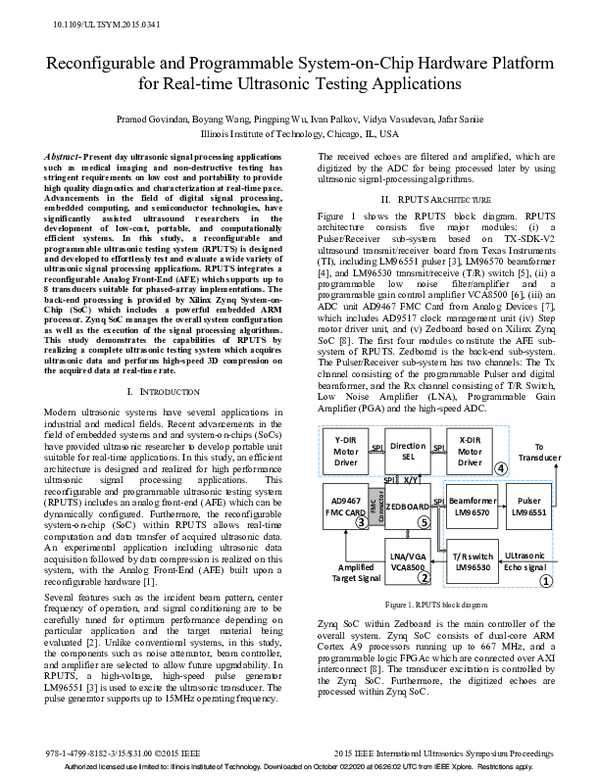 (PDF) Reconfigurable and programmable System-On-Chip hardware platform ...