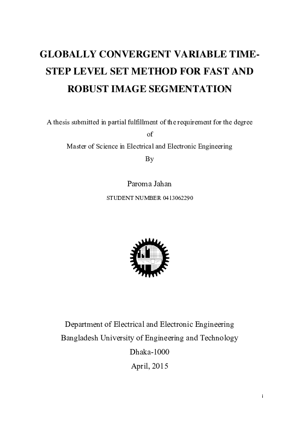 (PDF) Globally convergent variable time-step level set method for fast ...