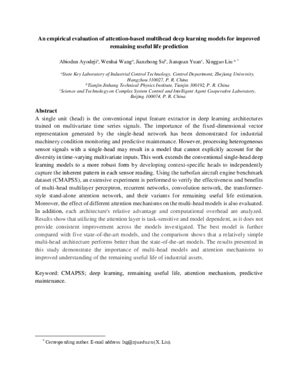 (PDF) An empirical evaluation of attention-based multi-head models for ...