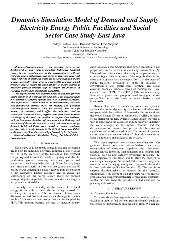 (PDF) Dynamics simulation model of demand and supply electricity energy ...