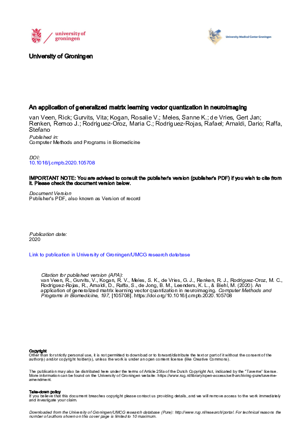 (PDF) An application of generalized matrix learning vector quantization ...