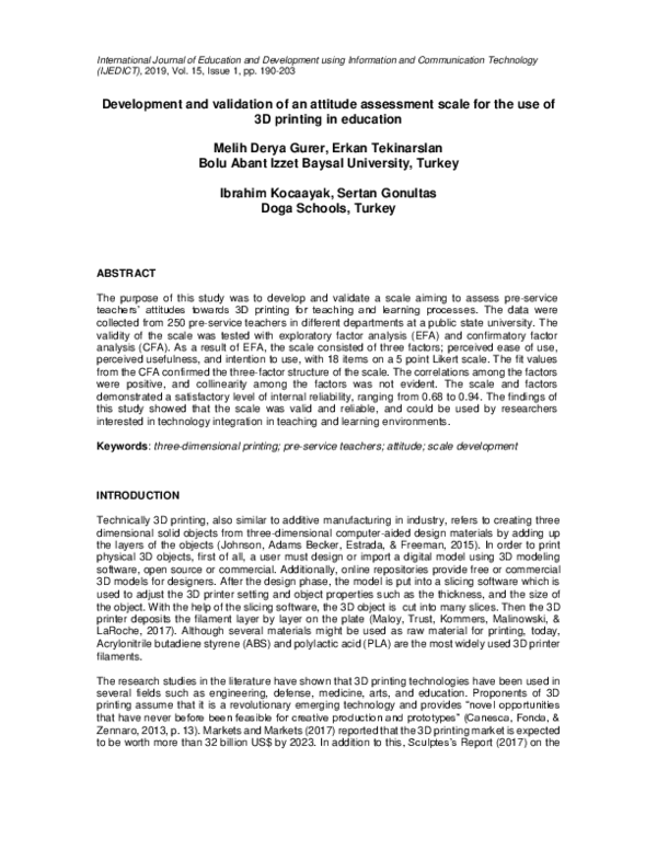 (PDF) Development and validation of an attitude assessment scale for ...