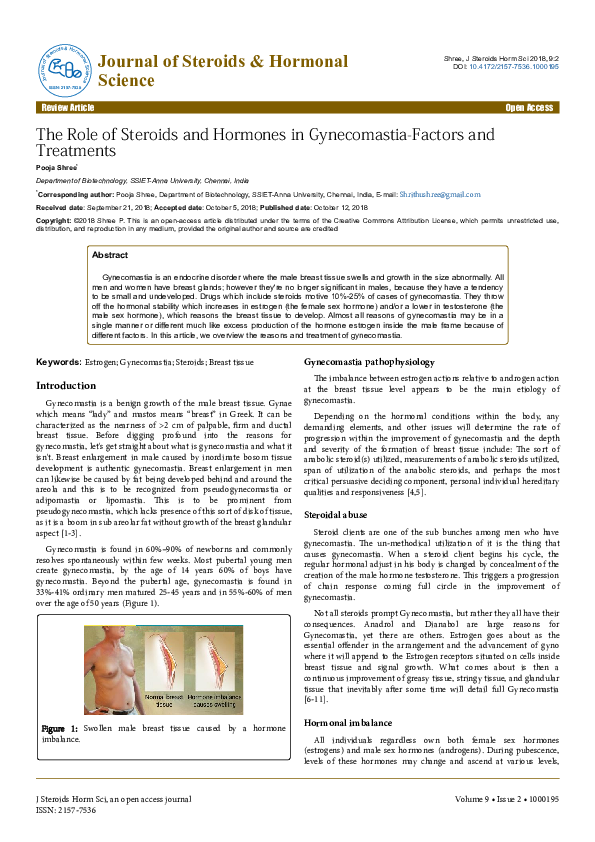 (PDF) The Role of Steroids and Hormones in Gynecomastia-Factors and ...