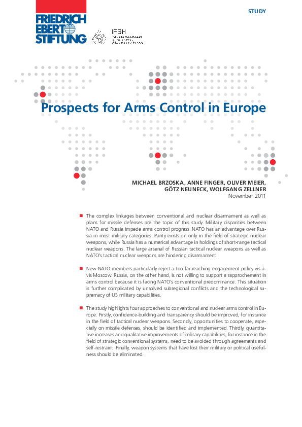 (PDF) Prospects for arms control in Europe