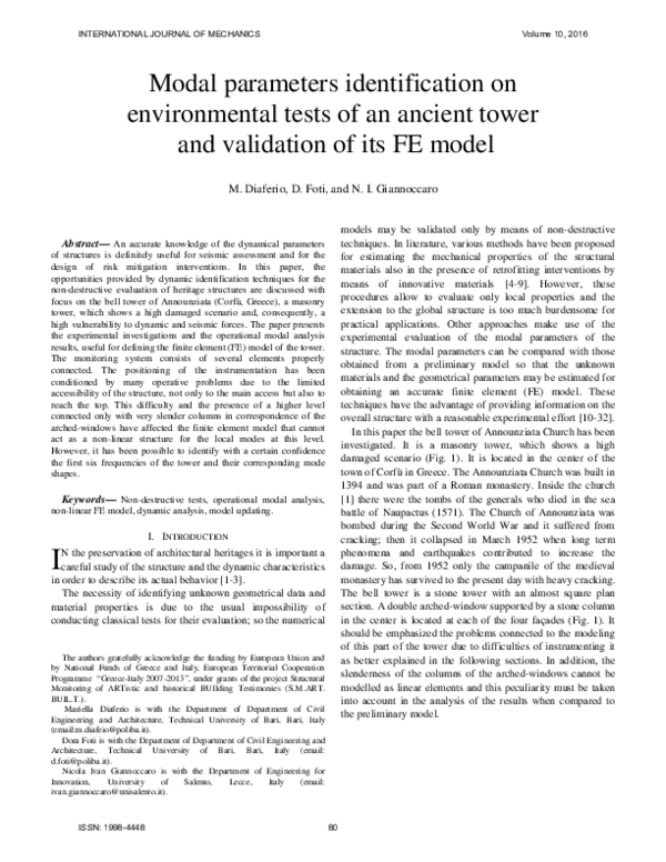 (PDF) Modal parameters identification on environmental tests of an ...
