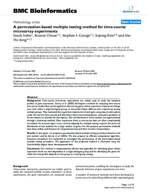 (PDF) A permutation-based multiple testing method for time-course ...