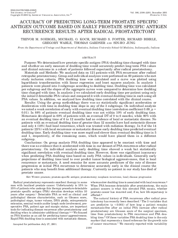 (PDF) Accuracy of Predicting Long-Term Prostate Specific Antigen ...