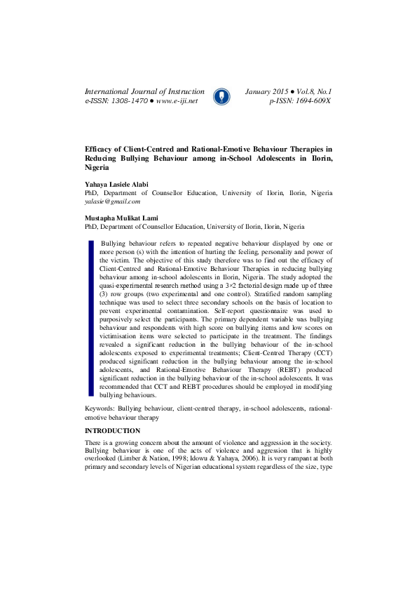 (PDF) International Journal of Instruction