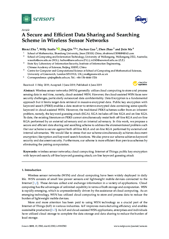 (PDF) A Secure and Efficient Data Sharing and Searching Scheme in ...