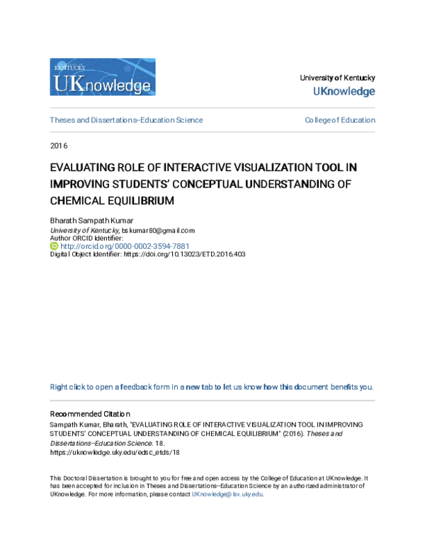(PDF) Evaluating Role of Interactive Visualization Tool in Improving ...