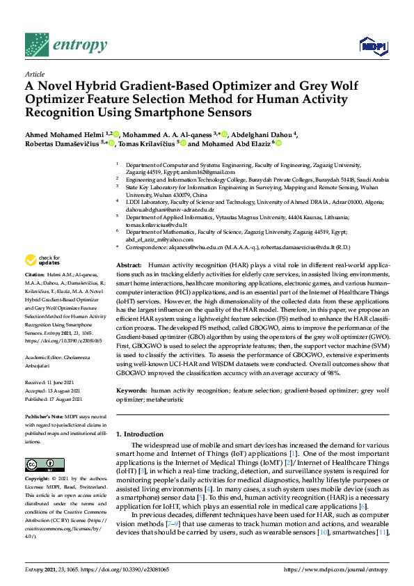 A Novel Hybrid Gradient-Based Optimizer and Grey Wolf Optimizer Feature ...