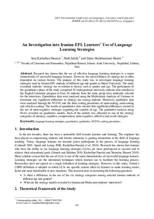 (PDF) An Investigation into Iranian EFL Learners ’ Use of Language ...