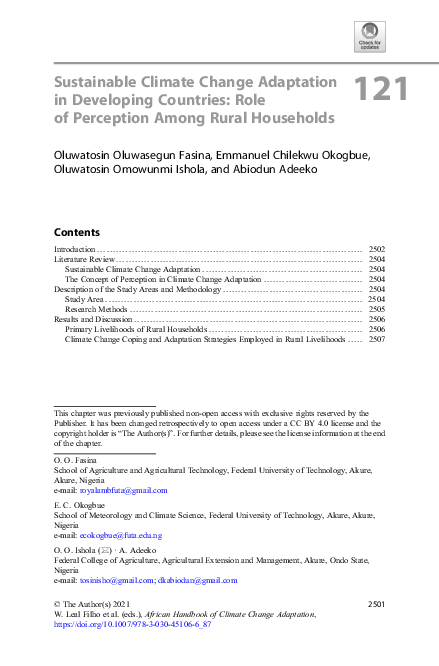 (PDF) Sustainable Climate Change Adaptation in Developing Countries ...
