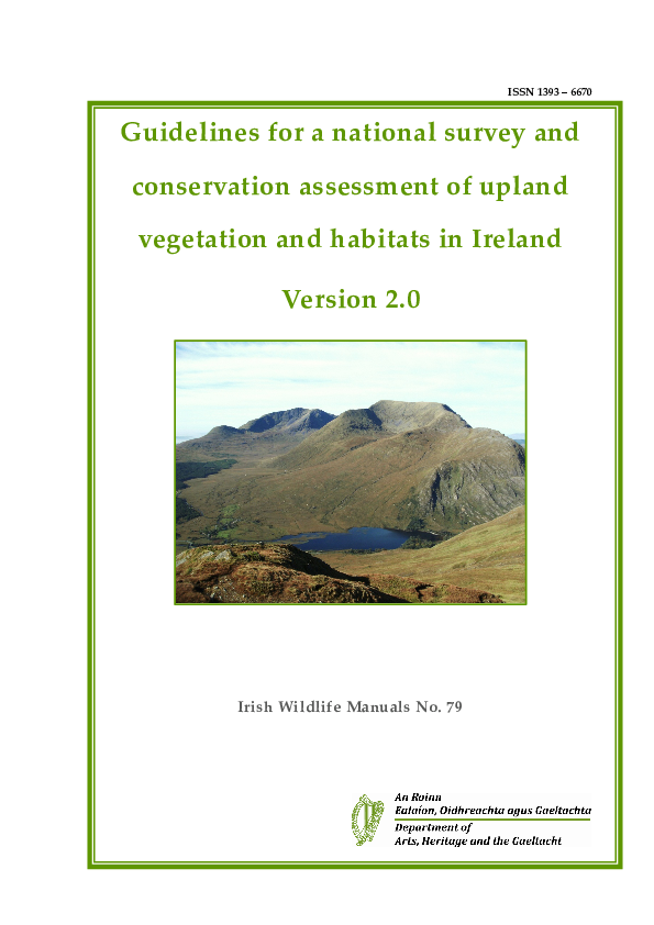 (PDF) Guidelines for a national survey and conservation assessment of