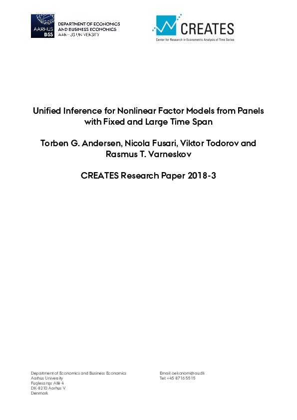 (PDF) Unified inference for nonlinear factor models from panels with ...