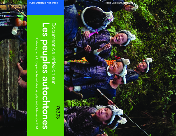 (PDF) Document de reflexion sur les peuples autochtones elabore par le ...