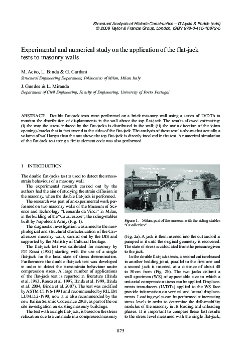 (PDF) Experimental and numerical study on the application of the flat ...