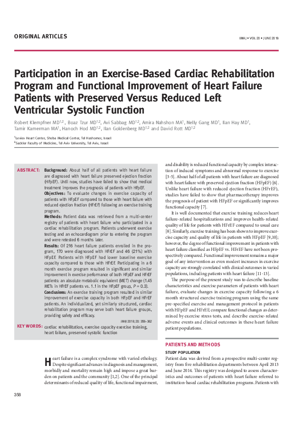 (PDF) Participation in an Exercise-Based Cardiac Rehabilitation Program ...