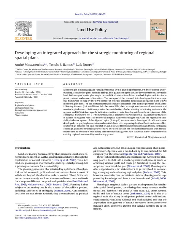 (PDF) Developing an integrated approach for the strategic monitoring of ...