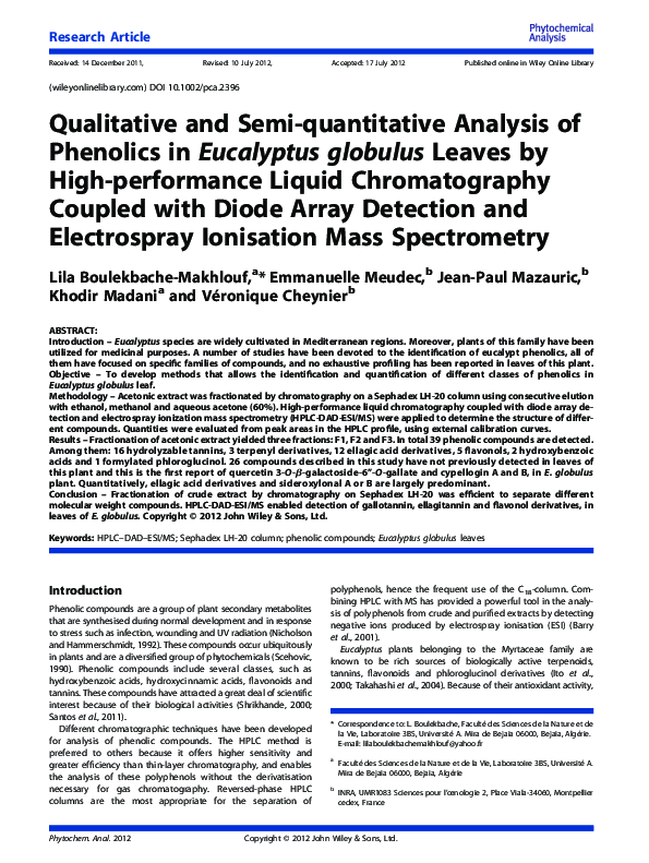 (PDF) Qualitative and Semiquantitative Analysis of Composite Mixtures of Antibodies by Native