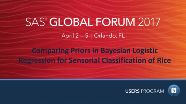 (PDF) Comparing Priors in Bayesian Logistic Regression for Sensorial ...