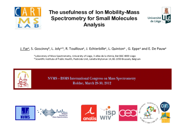 (PDF) The usefulness of Ion Mobility-Mass Spectrometry for Small ...