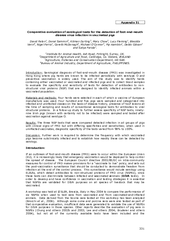 (PDF) Comparative evaluation of serological tests for the detection of ...