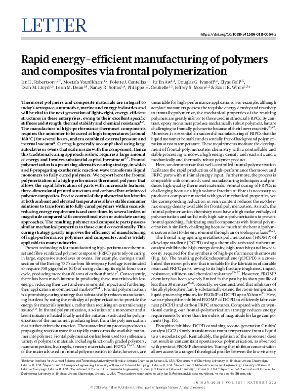 (PDF) Rapid energy-efficient manufacturing of polymers and composites ...